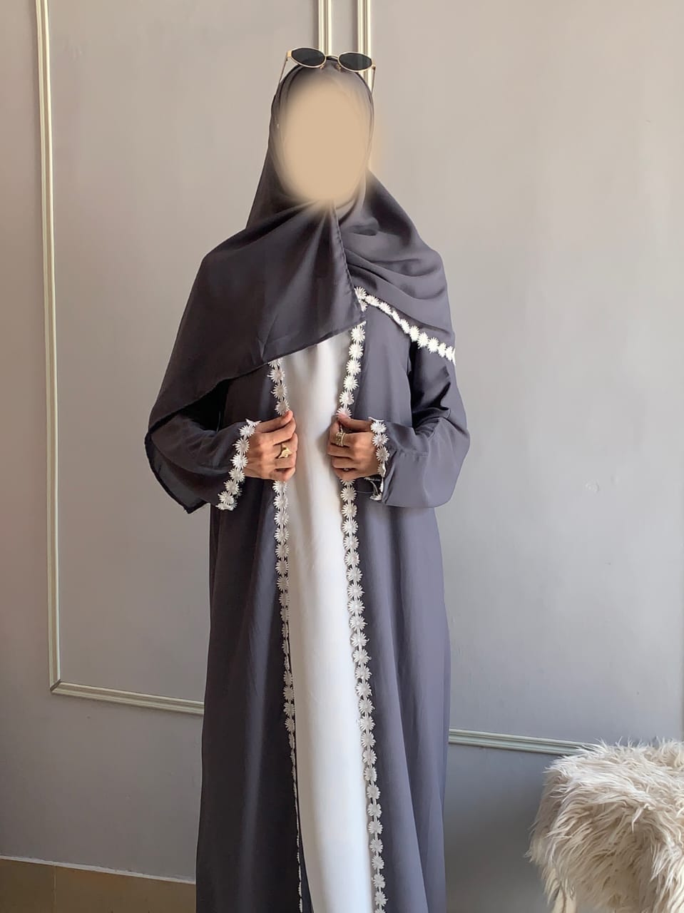 Lacey Kimono Abaya