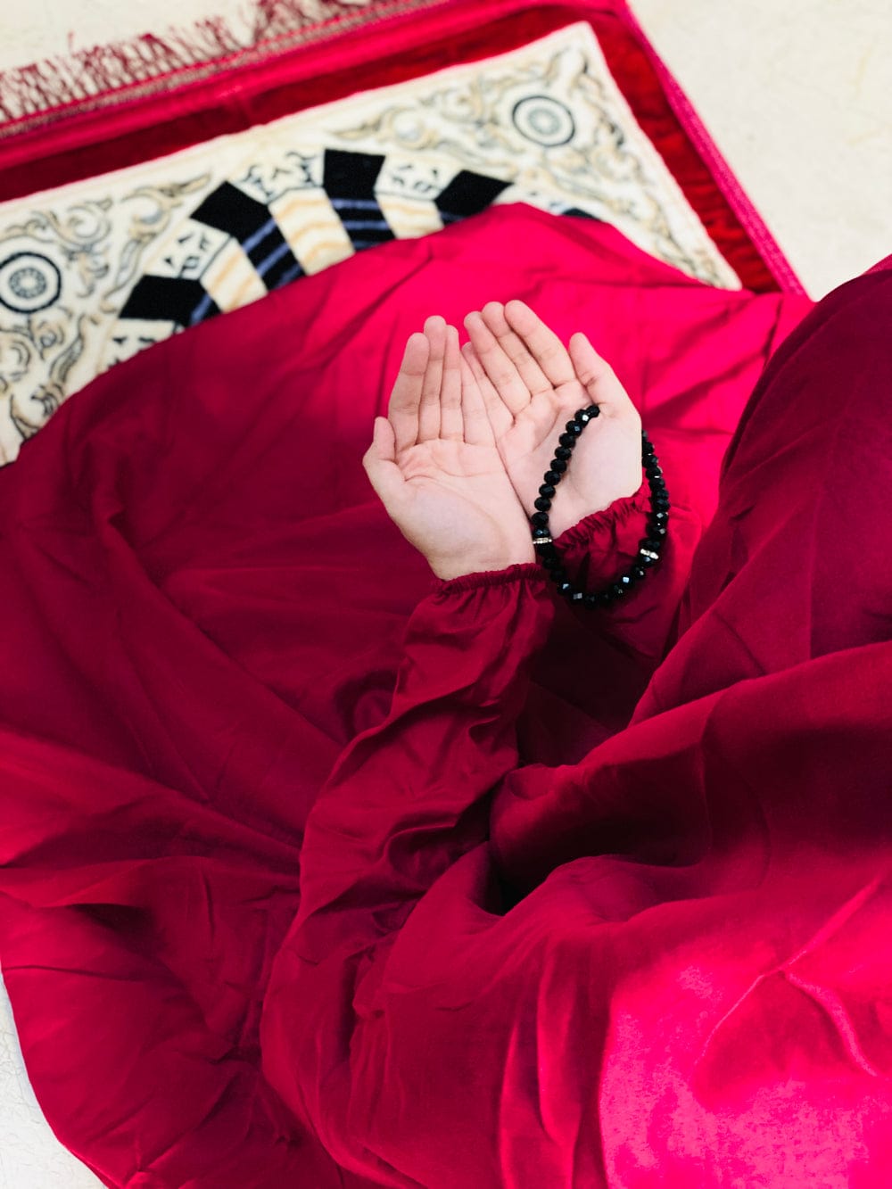 Big Size Full Coverage Plain Namaz Chadar Full Sleeves With Solid Colours