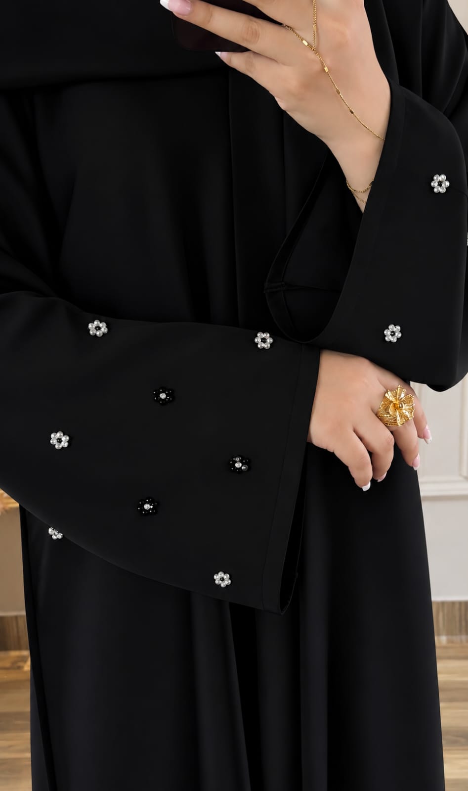Hand Work Abaya 02
