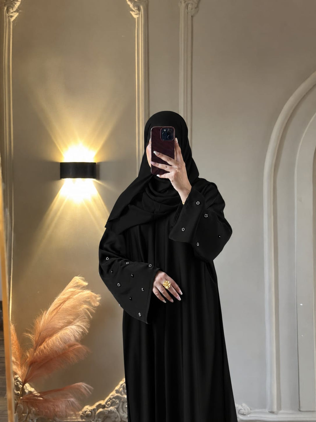 Hand Work Abaya 02