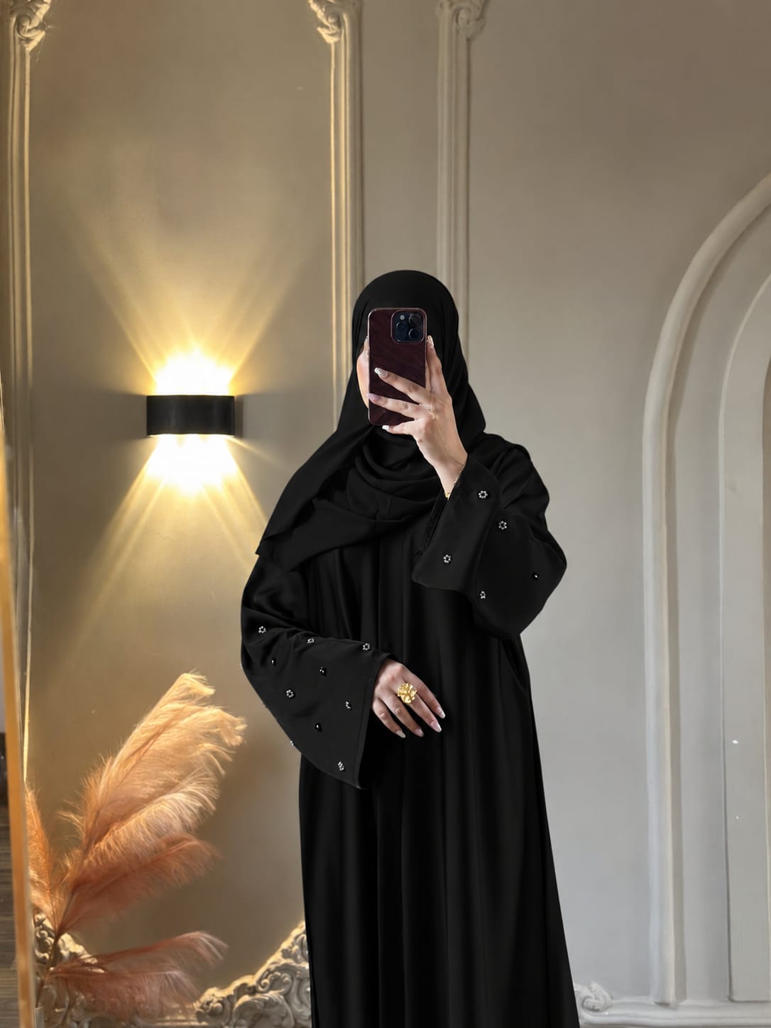 Hand Work Abaya 02