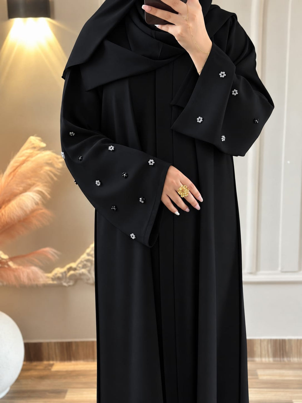 Hand Work Abaya 02