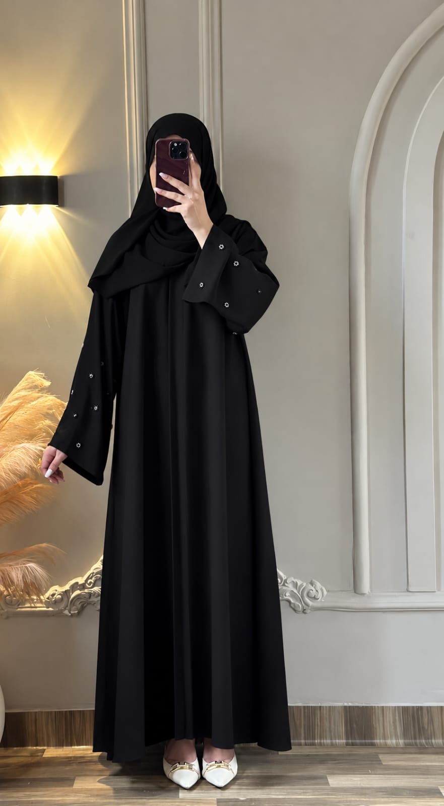 Hand Work Abaya 02