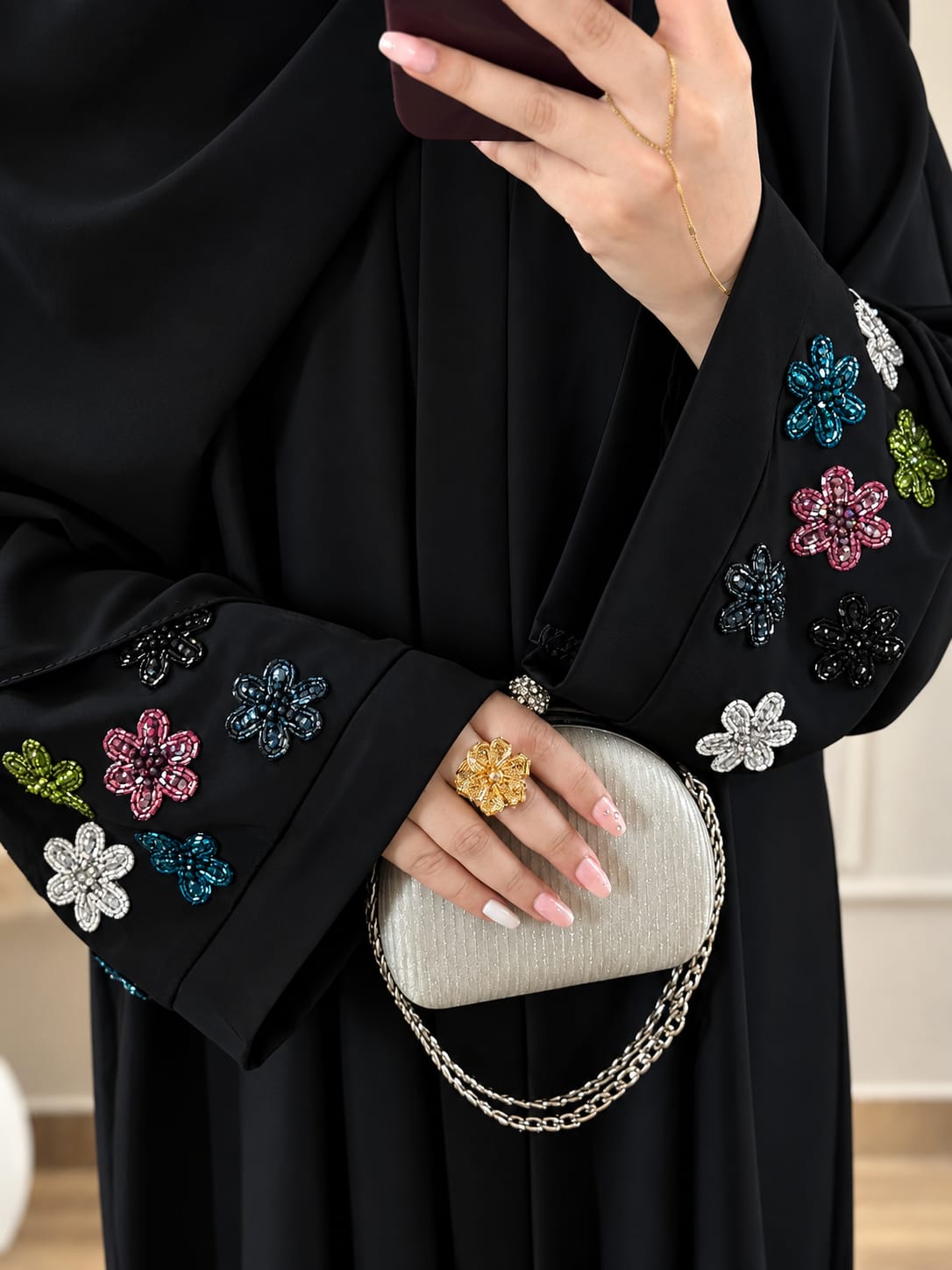 Hand Work Abaya 01