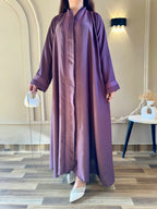 Liyana Embroidered Front-Open Abaya