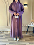 Liyana Embroidered Front-Open Abaya