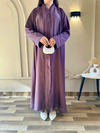 Liyana Embroidered Front-Open Abaya