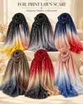 Foil Print Ombre Scarf