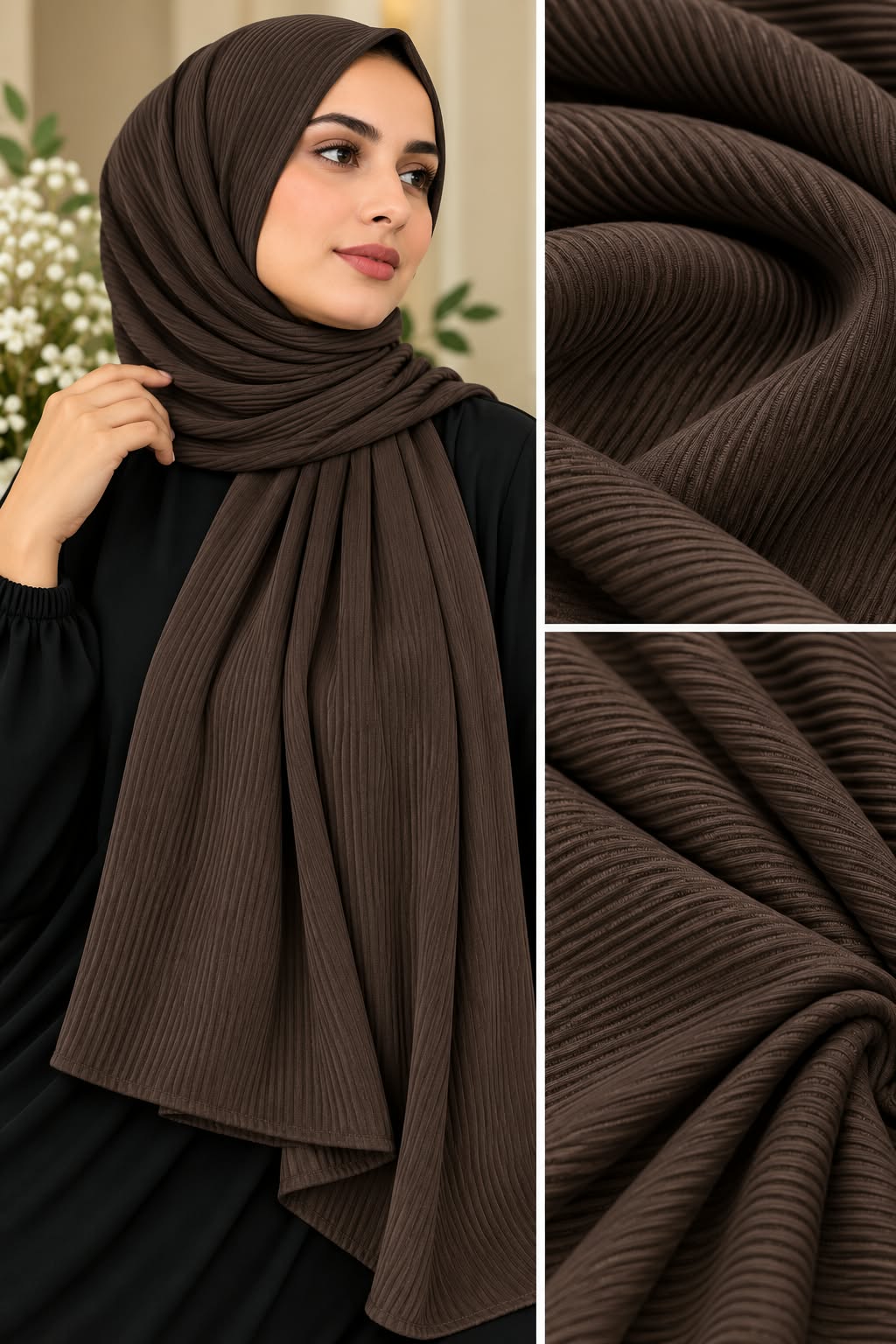 Premium Ribbed Jersey Scarf