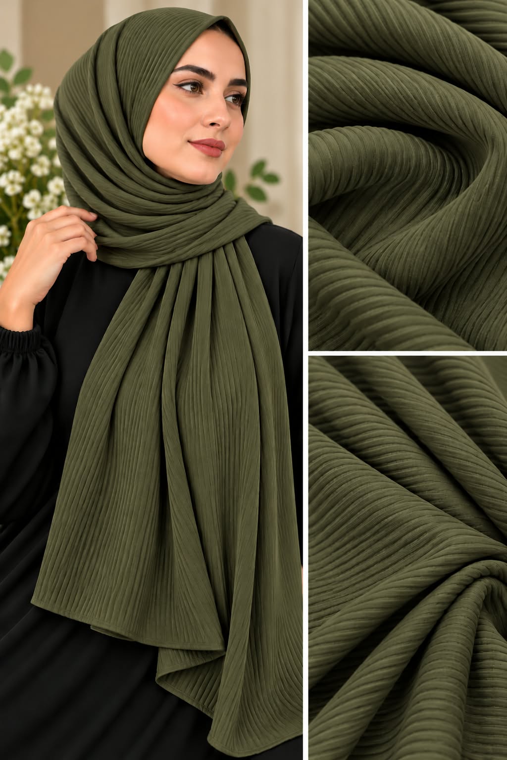 Premium Ribbed Jersey Scarf
