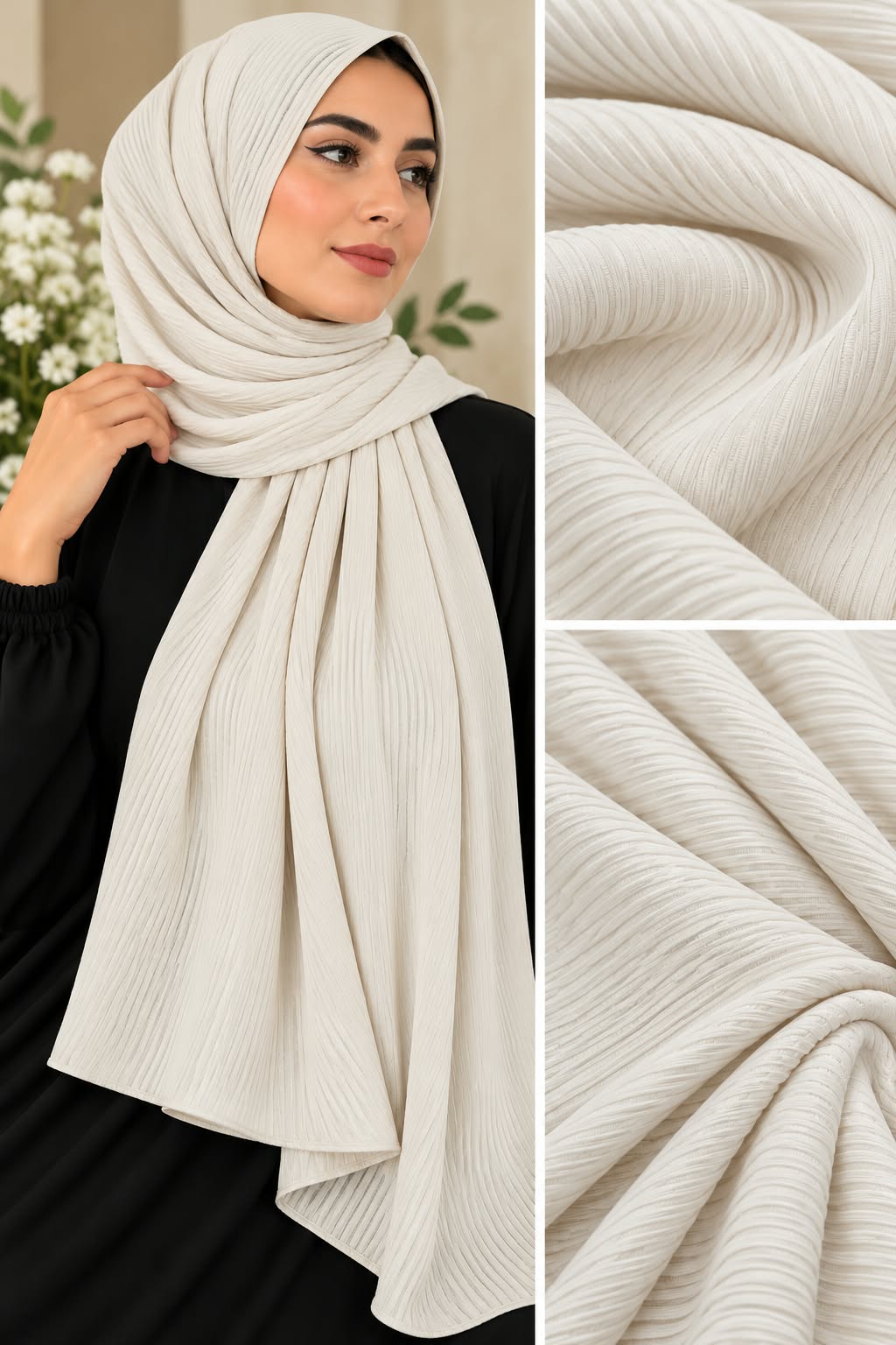 Premium Ribbed Jersey Scarf