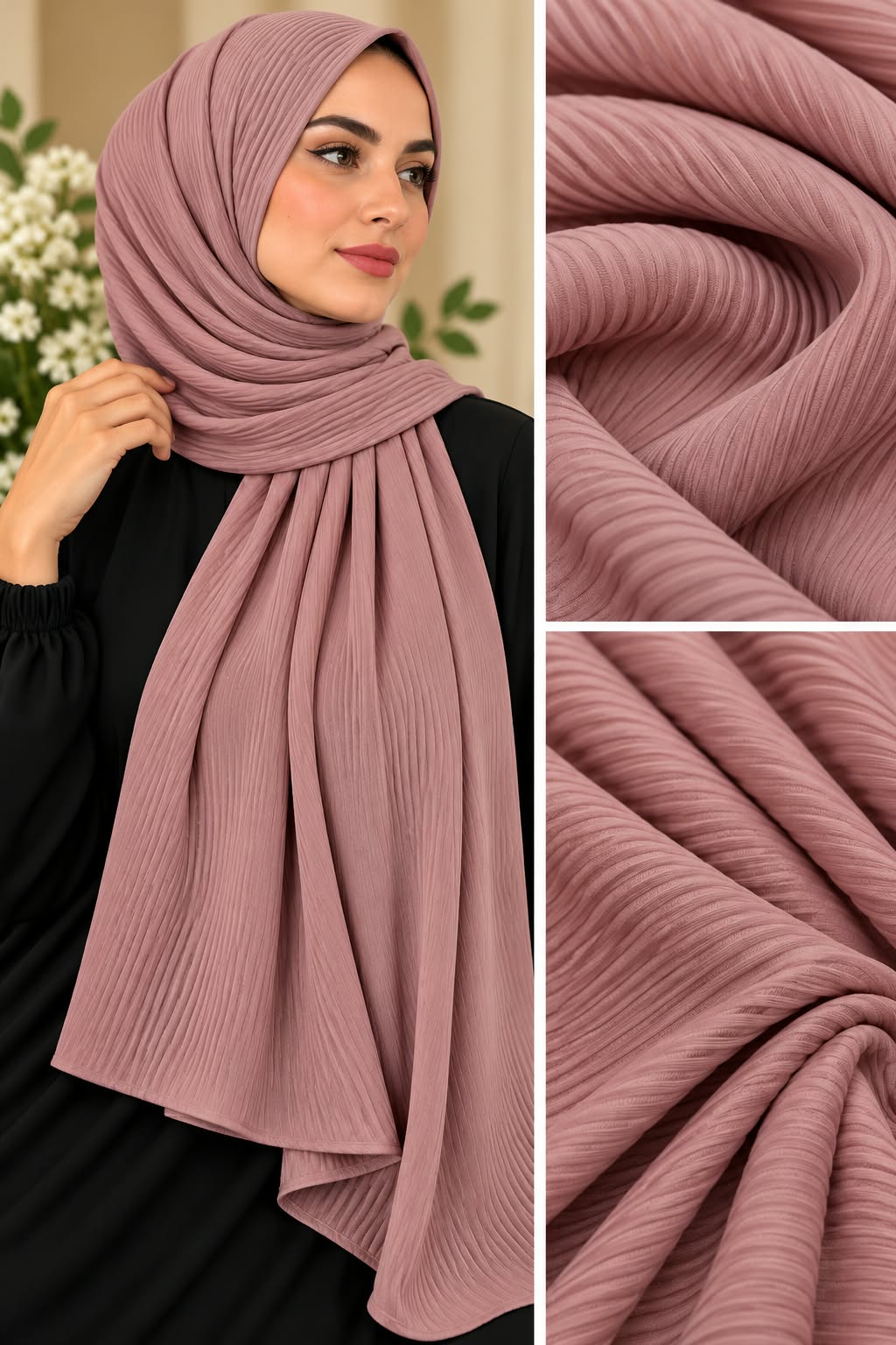 Premium Ribbed Jersey Scarf