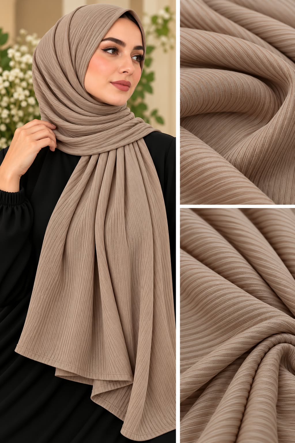 Premium Ribbed Jersey Scarf