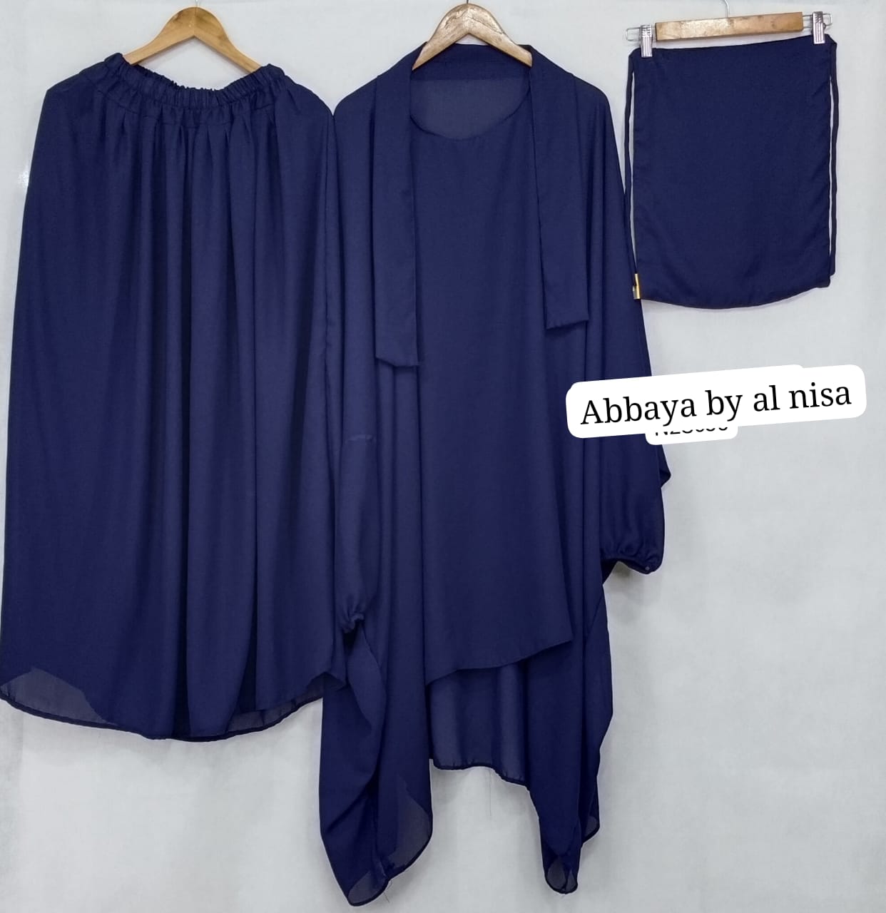 Elegant 3-Piece Nikab Jilbab Skirt Set