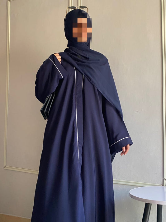 Front Open Pippin Abaya