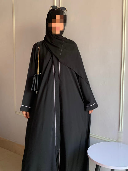 Front Open Pippin Abaya