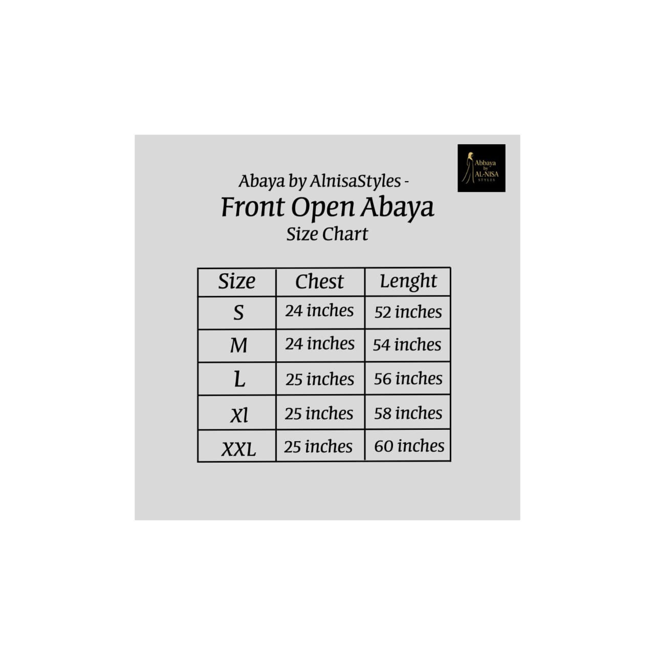 Basic Front Open Abaya with Scarf