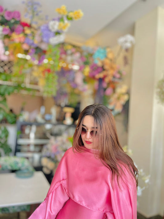 Silk Modest Flora with scarf