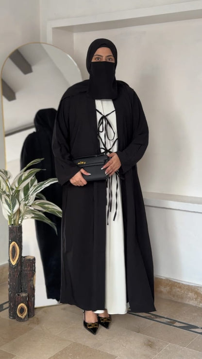 3 Piece Elegant Abaya Set