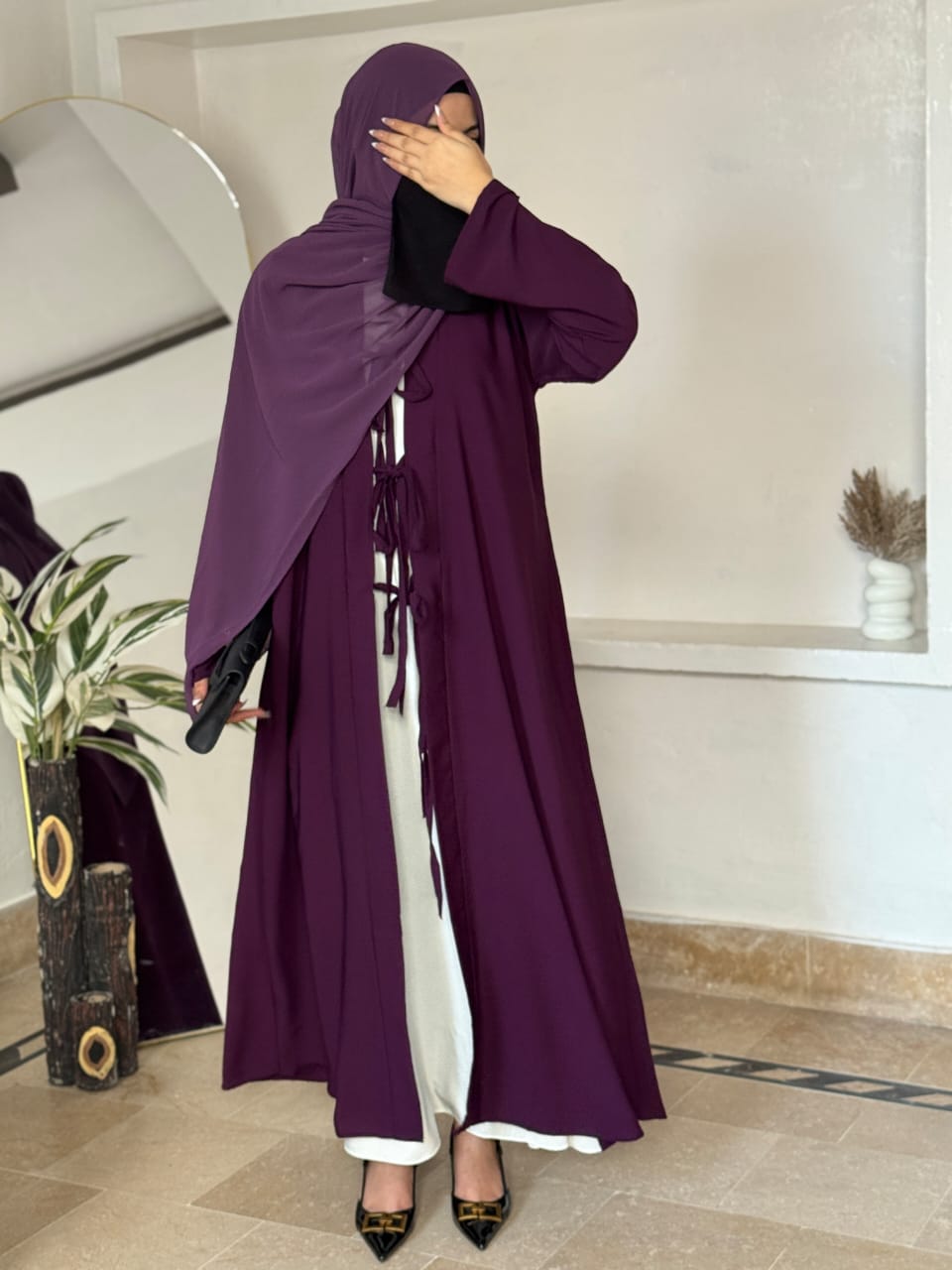 3 Piece Elegant Abaya Set