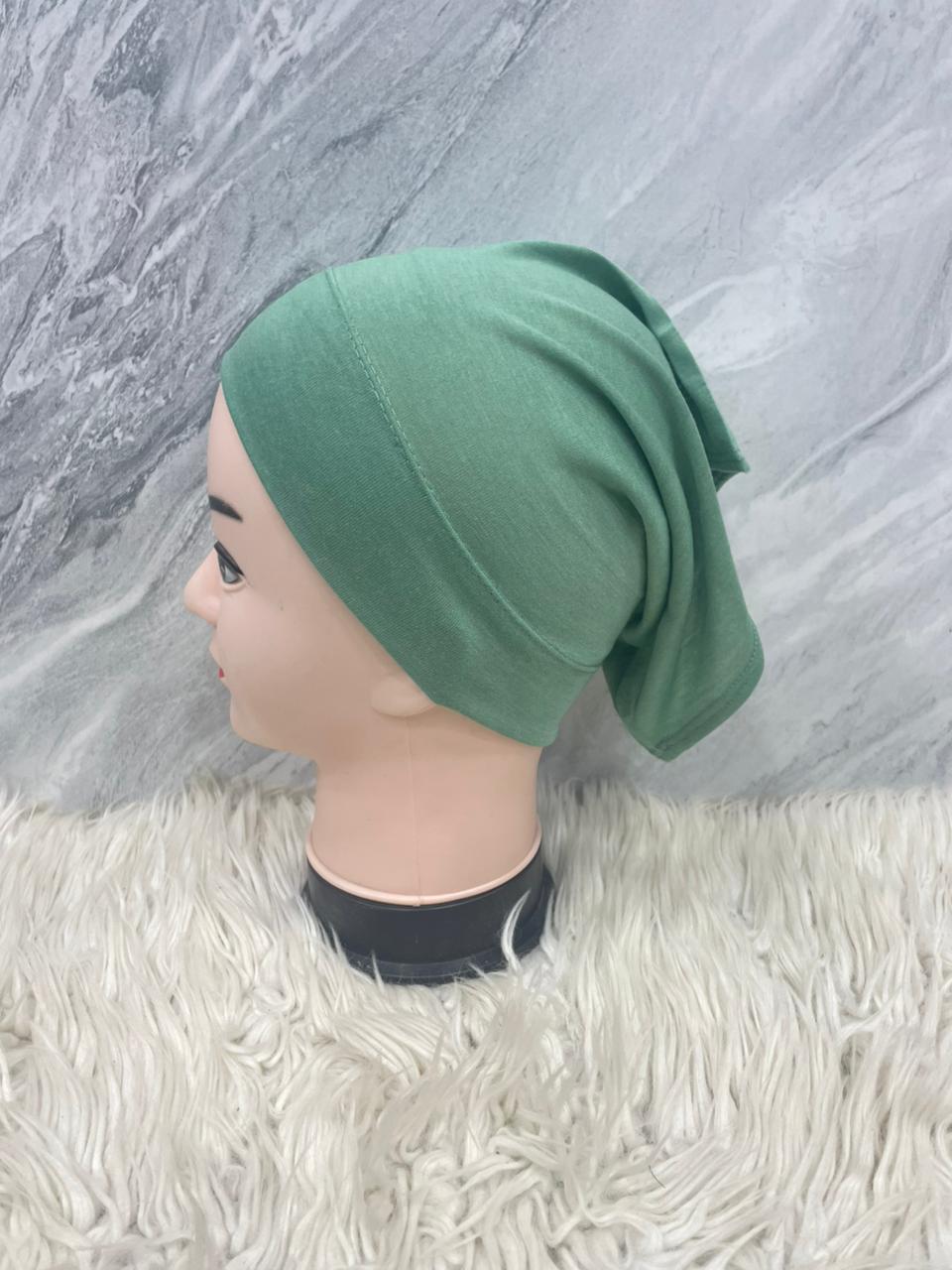 Under Scarf Tube Cap Green