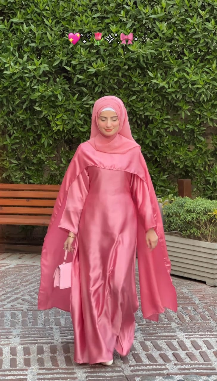 Silk Modest Flora with scarf