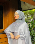 Silk Modest Flora with scarf