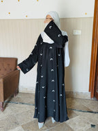 Moon Embroidered Abaya