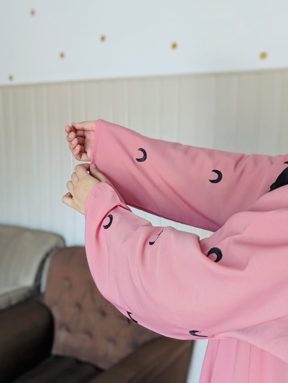 Moon Embroidered Abaya