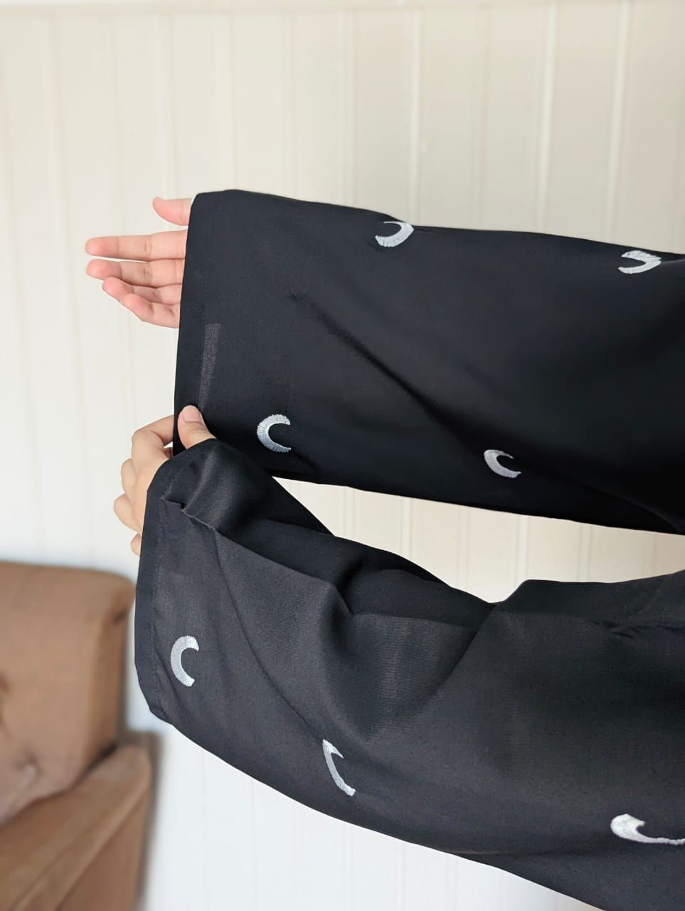 Moon Embroidered Abaya