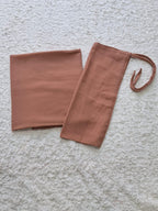 Imported Bubble Georgette Niqab & Scarf Set Pack Of  2