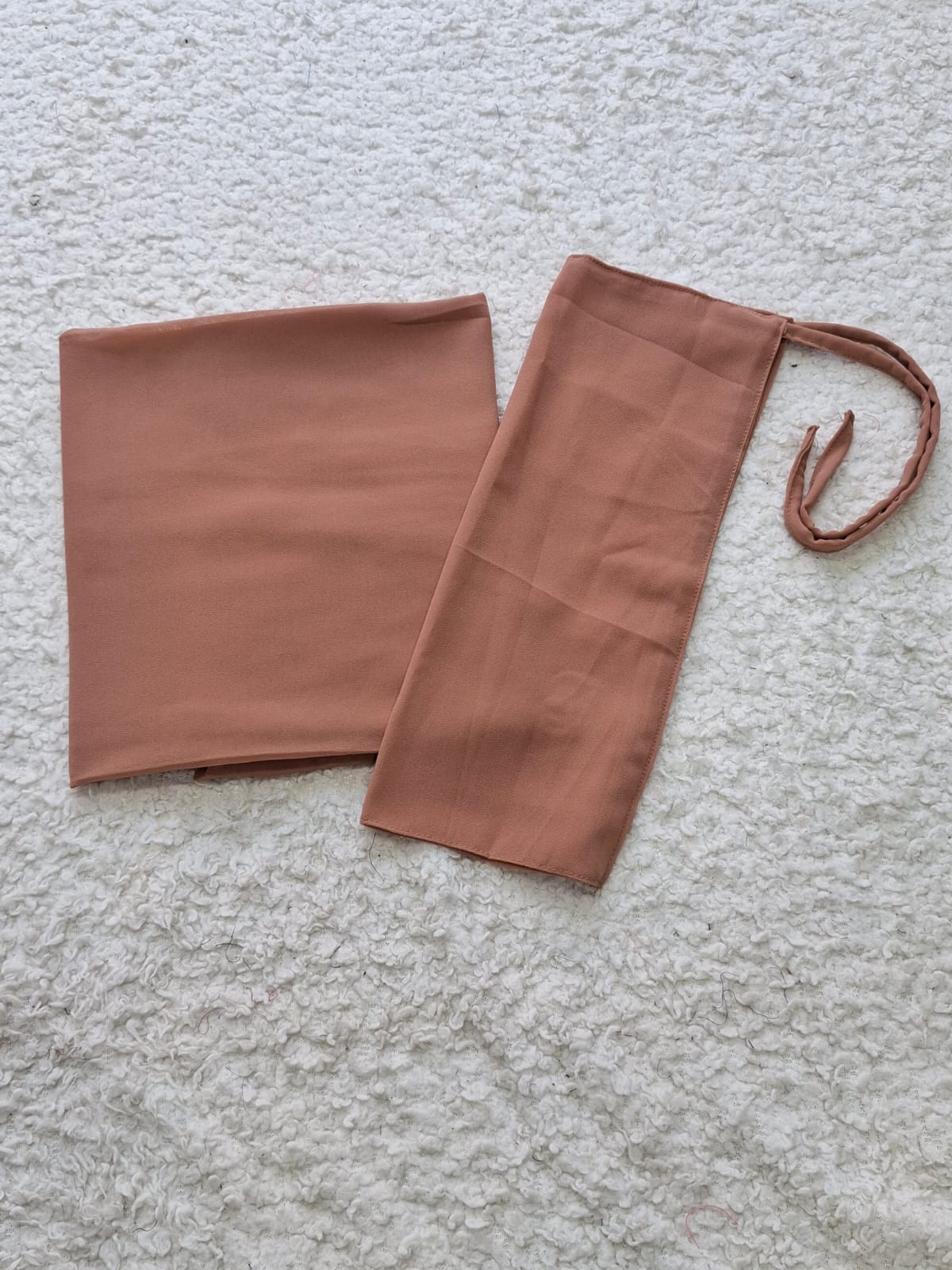 Imported Bubble Georgette Niqab & Scarf Set Pack Of  2