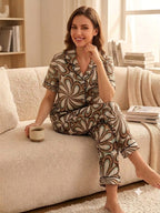 2 Piece Printed Night Suit