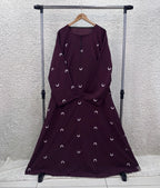 Moon Embroidered Abaya