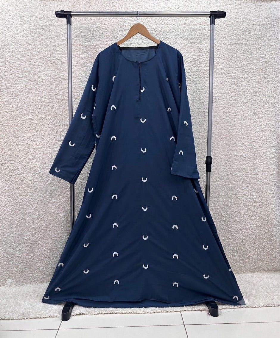 Moon Embroidered Abaya
