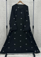 Moon Embroidered Abaya