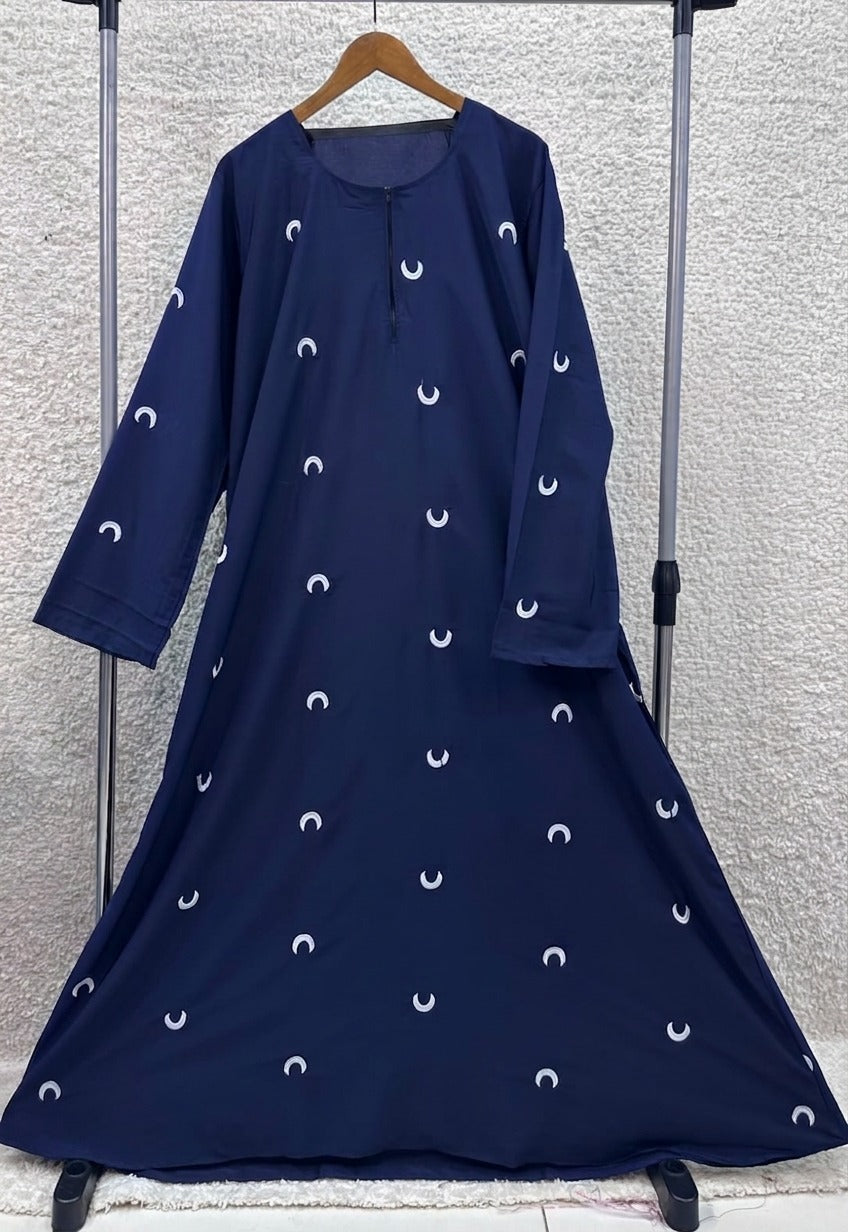 Moon Embroidered Abaya