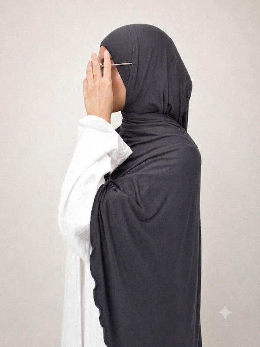 Jersey Scarf Deep Grey