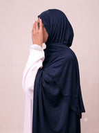 Jersey Scarf Navy Blue