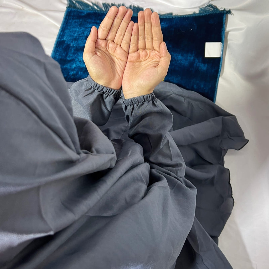 Big Size Full Coverage Plain Namaz Chadar Full Sleeves With Solid Colours