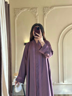 Liyana Embroidered Front-Open Abaya