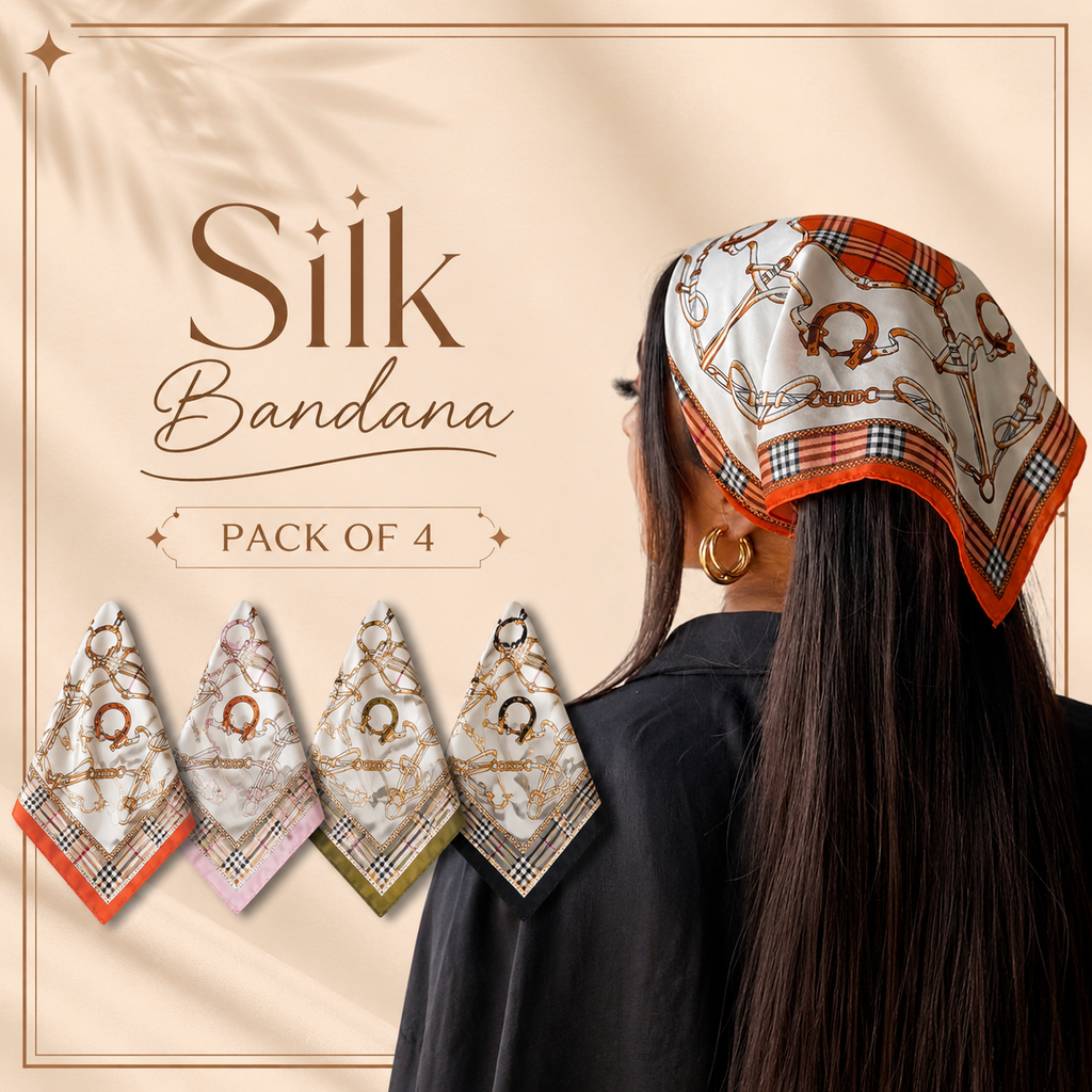Silk Bandana Pack Of 4