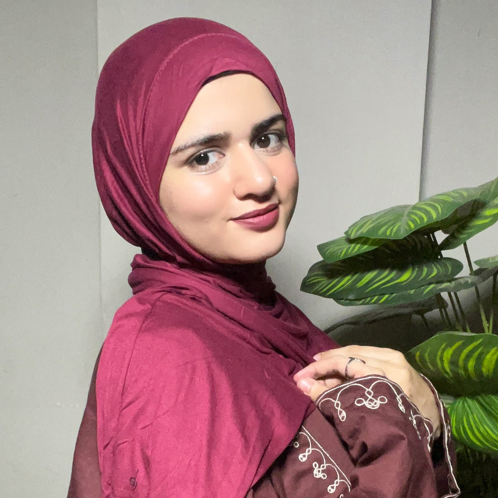 Turkish Instant Scarf Maroon