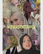 Instant Georgette Hijab With Built-in Magnets Skin