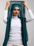 Instant Georgette Hijab With Built-in Magnets zink
