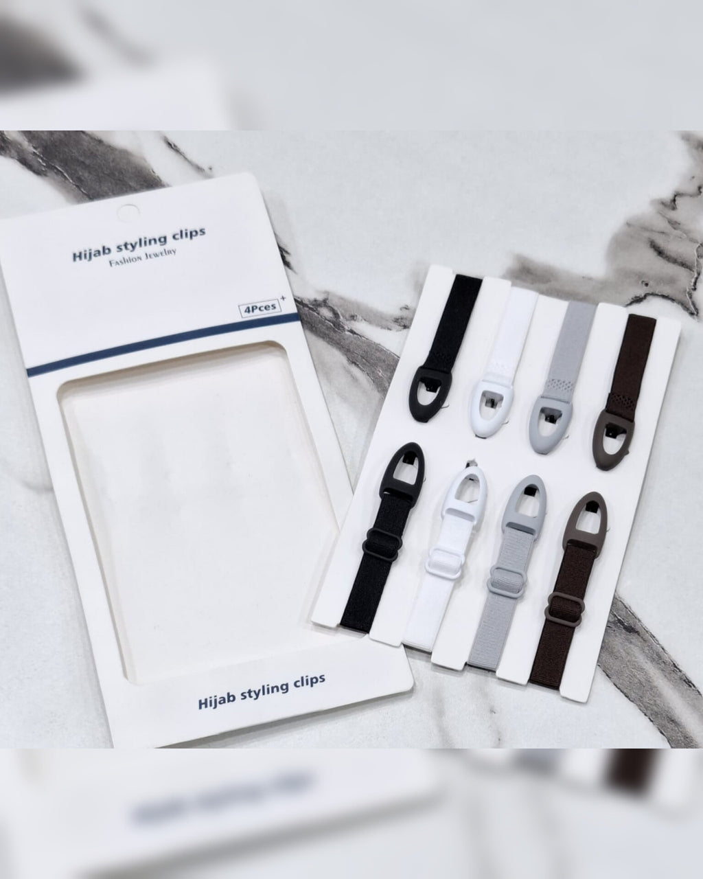 STRETCHY DOUBLE HIJAB PIN – 4 PIECE PACK
