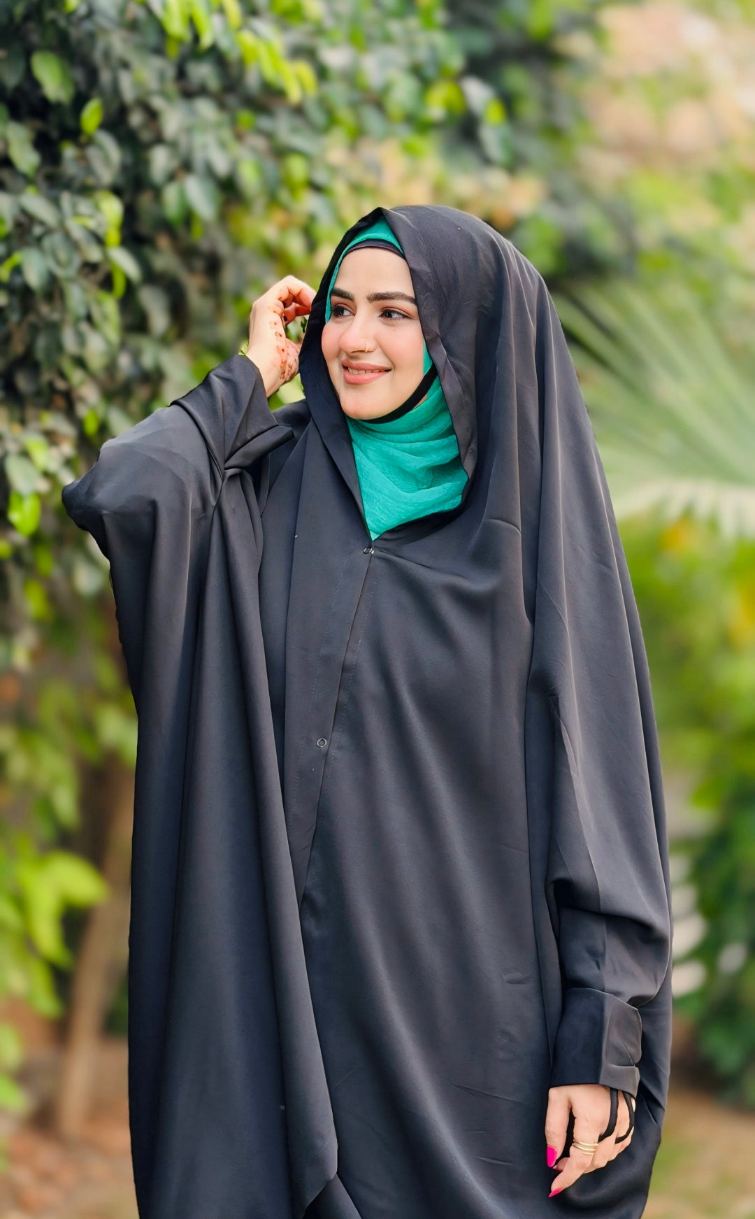 Iraqi Front Open Chadar Abaya With Button